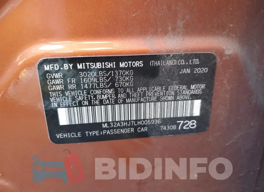 ML32A3HJ7LH005936 Photo# 13
