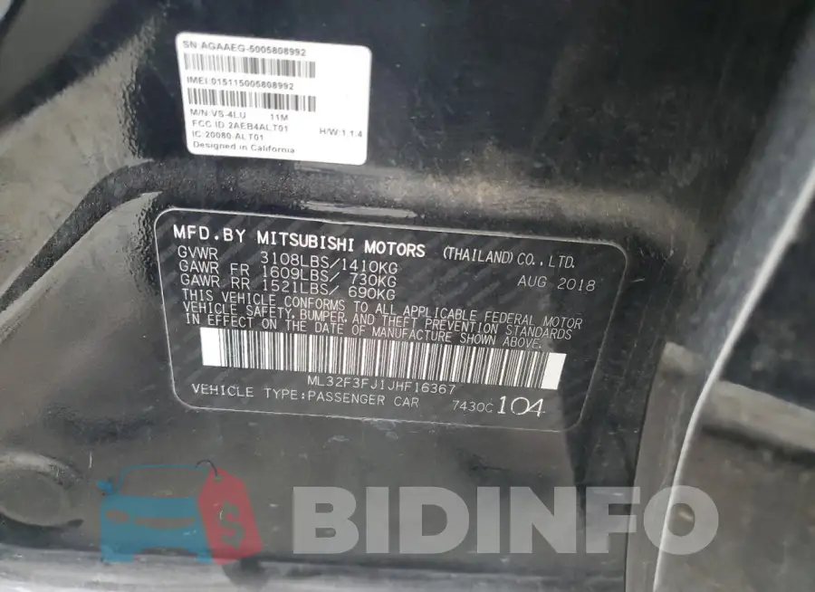 ML32F3FJ1JHF16367 Photo# 12