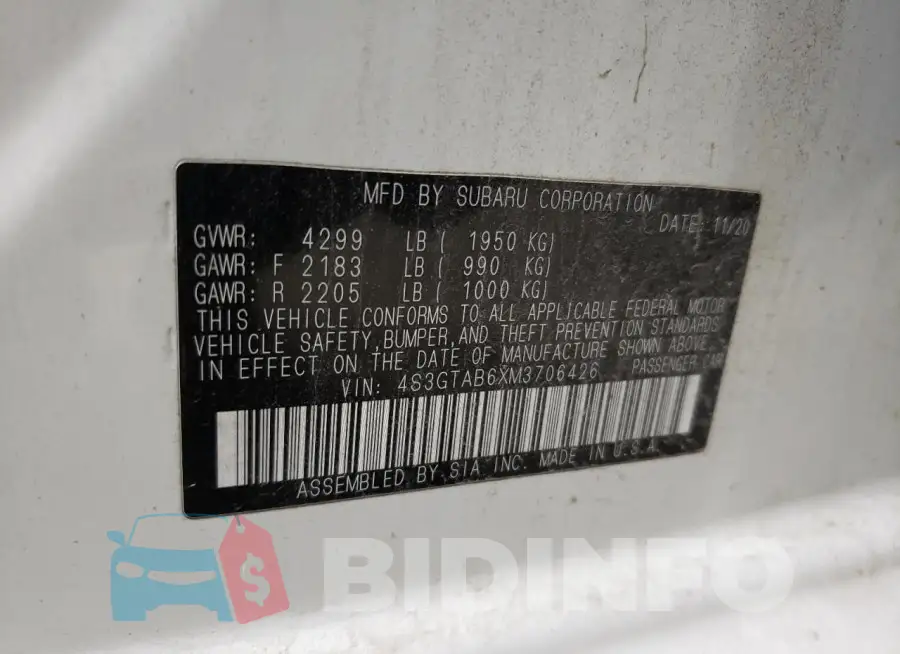 4S3GTAB6XM3706426 Photo# 12