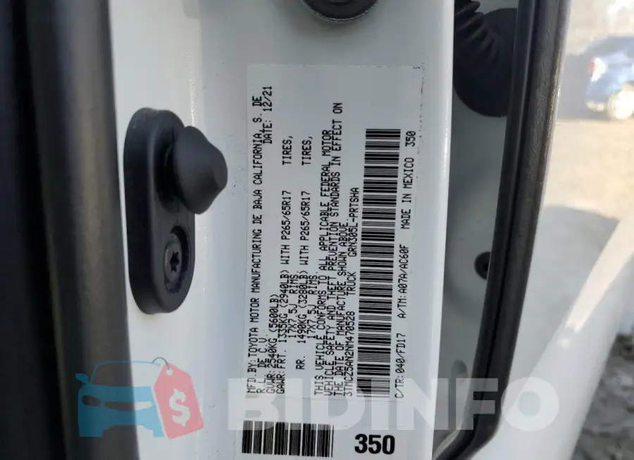 3TMCZ5AN2NM470528 Photo# 12