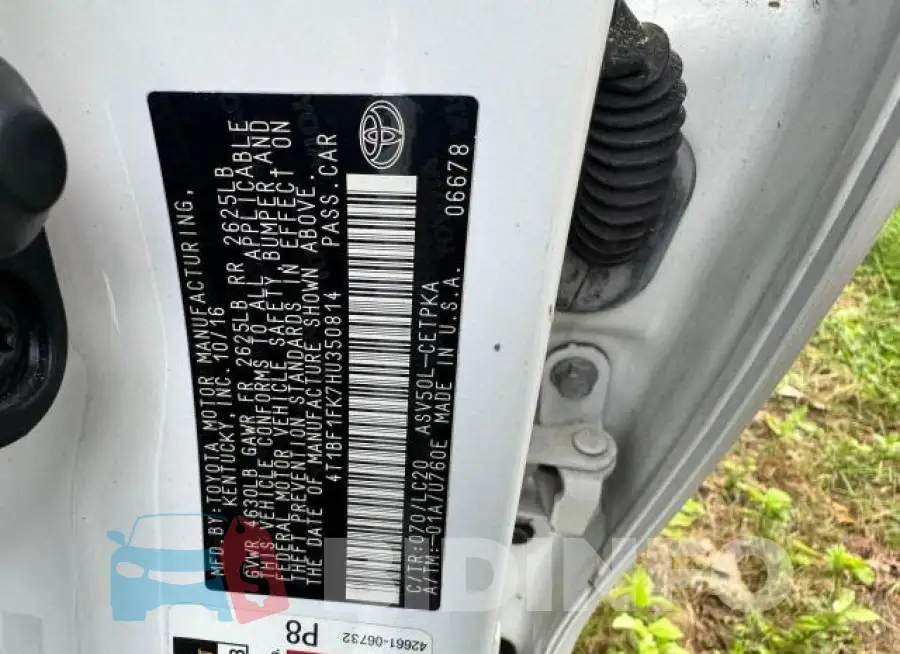 4T1BF1FK7HU350814 Photo# 10