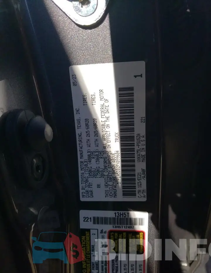 5TFLA5DB2PX099604 Photo# 13