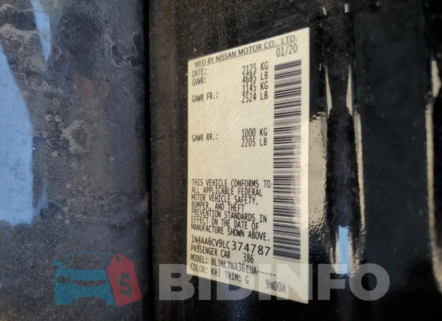 1N4AA6CV9LC374787 Photo# 12