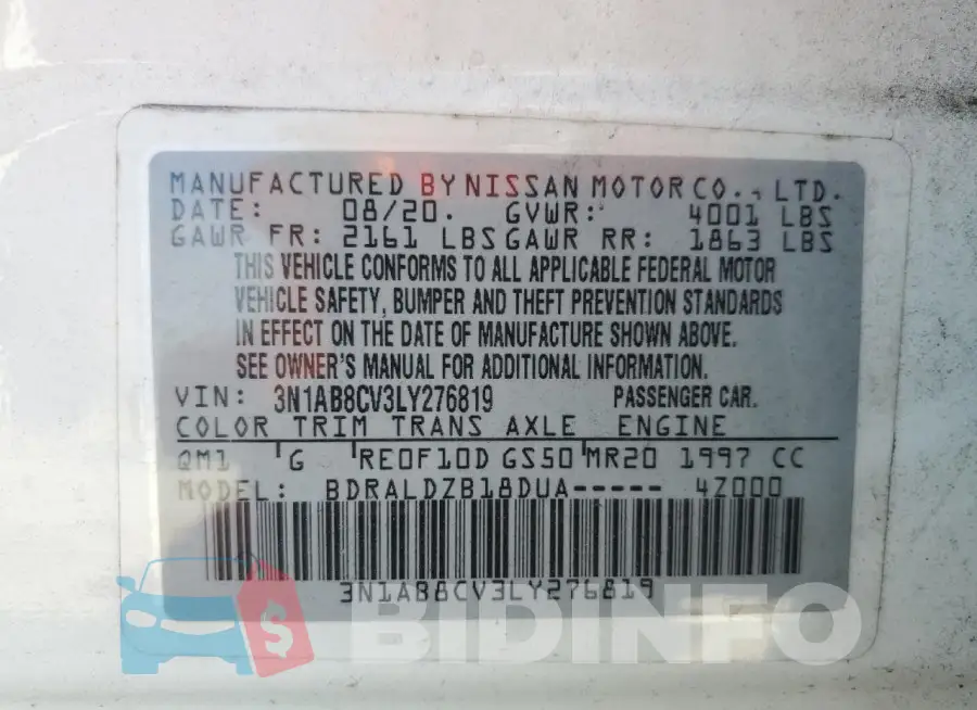3N1AB8CV3LY276819 Photo# 13