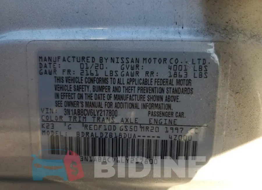3N1AB8CV6LY217800 Photo# 13