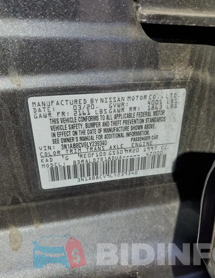 3N1AB8CV9LY239340 Photo# 12