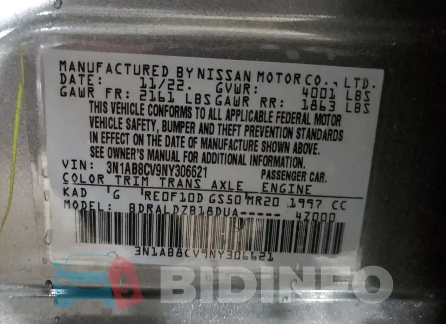 3N1AB8CV9NY306621 Photo# 12