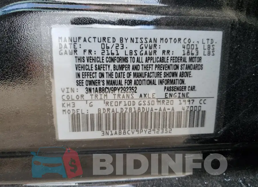 3N1AB8CV9PY292352 Photo# 12