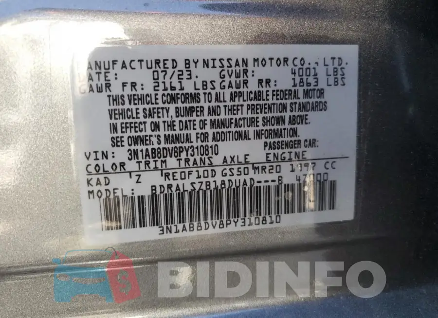 3N1AB8DV8PY310810 Photo# 12