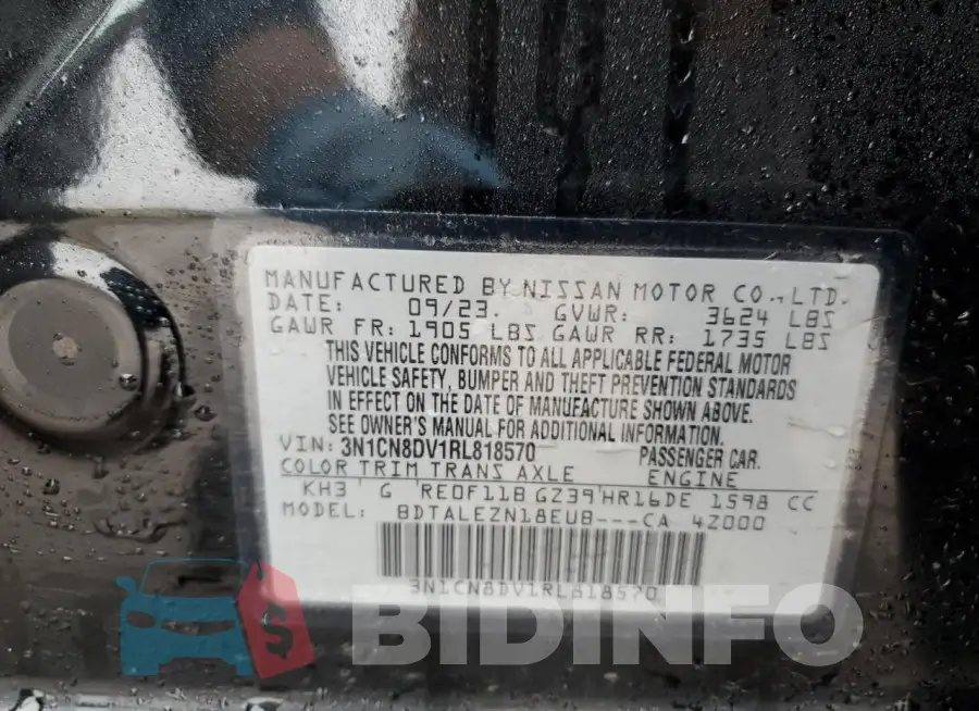 3N1CN8DV1RL818570 Photo# 12