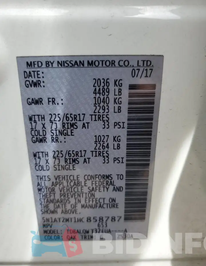 5N1AT2MT1HC858787 Photo# 13