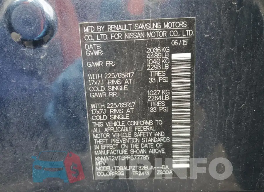 KNMAT2MT5FP577795 Photo# 12