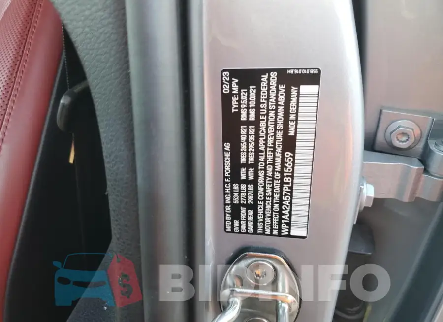 WP1AA2A57PLB15659 Photo# 12