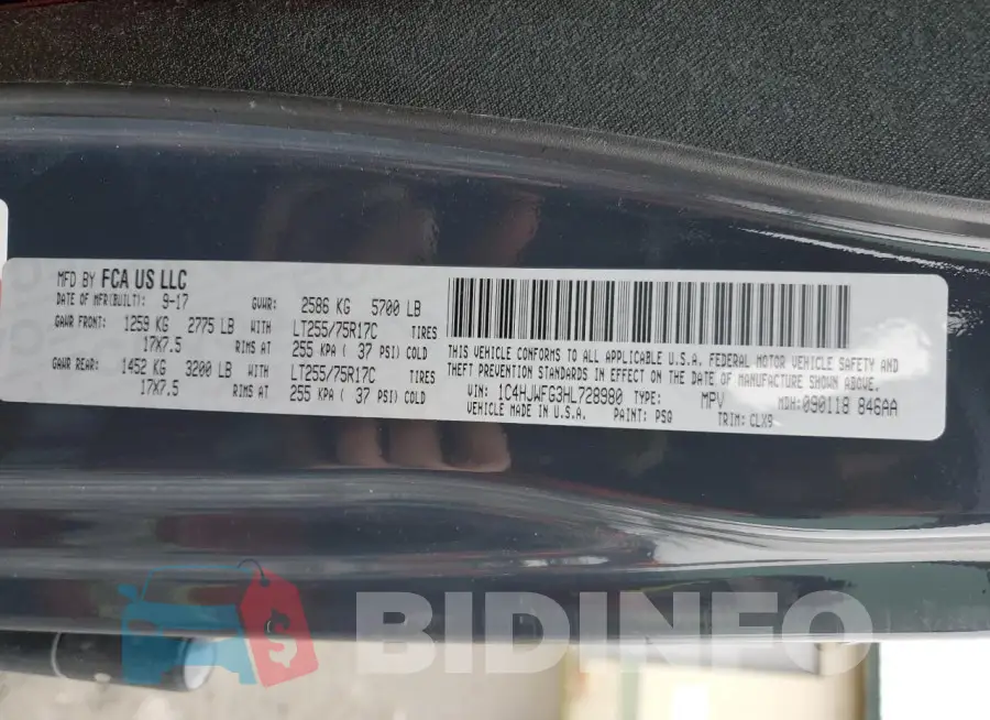 1C4HJWFG3HL728980 Photo# 13