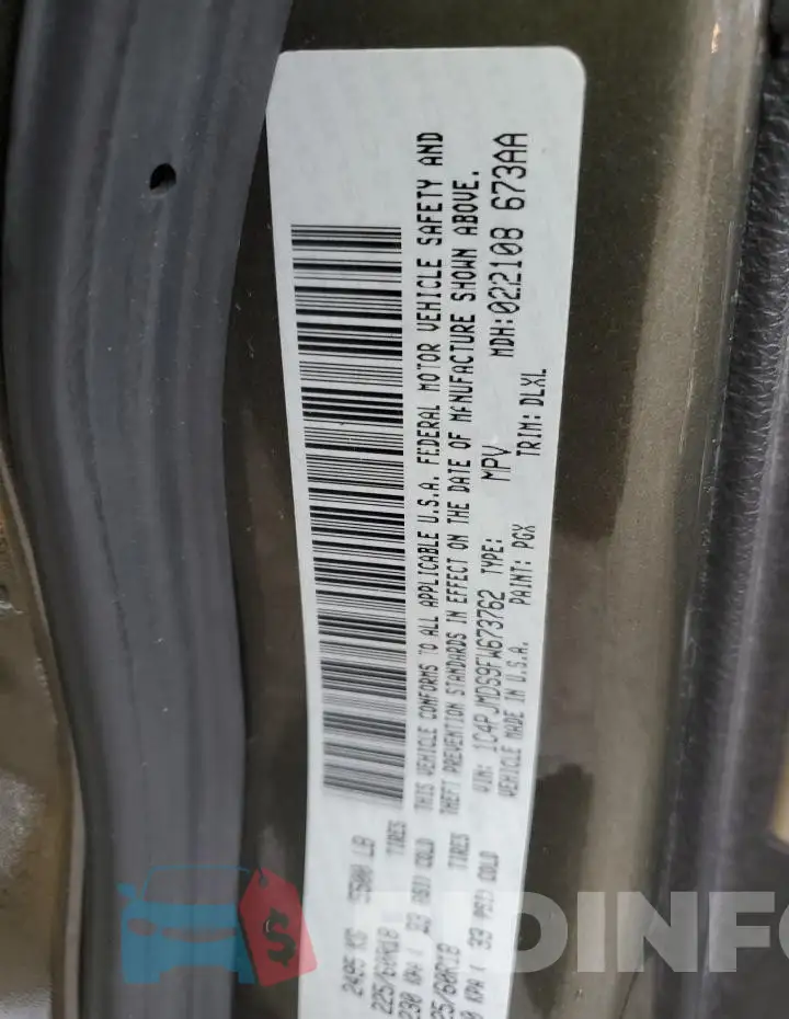1C4PJMDS9FW673762 Photo# 13