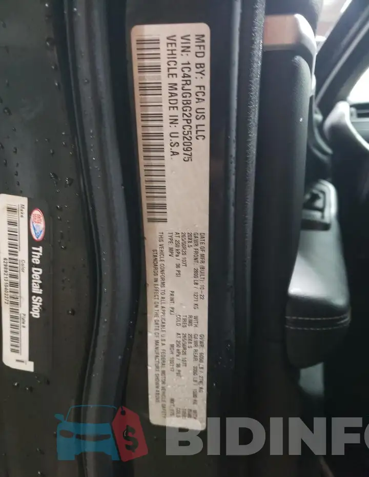 1C4RJGBG2PC520975 Photo# 12