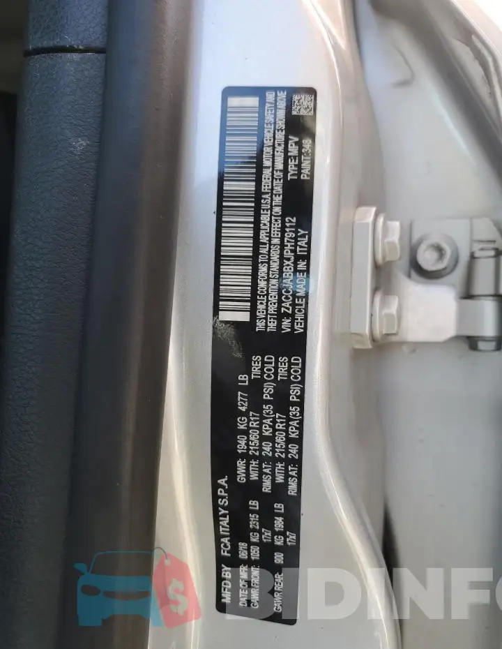 ZACCJABBXJPH79112 Photo# 13
