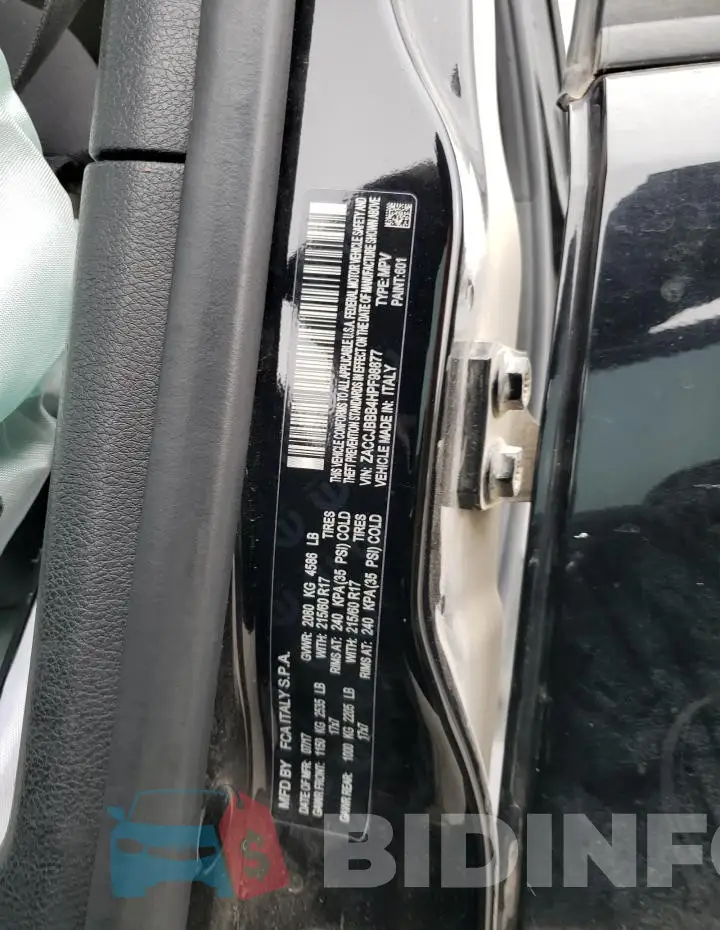 ZACCJBBB4HPF98877 Photo# 13