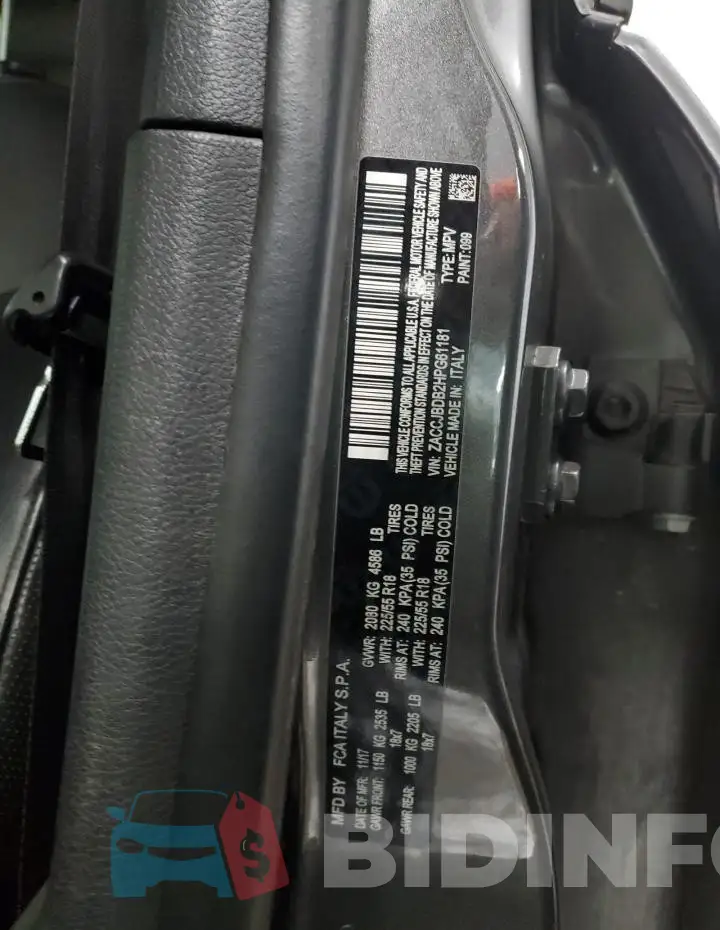 ZACCJBDB2HPG61181 Photo# 12