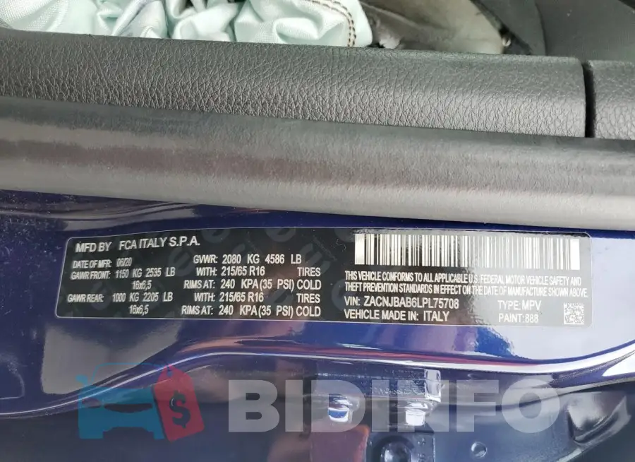 ZACNJBAB6LPL75708 Photo# 12