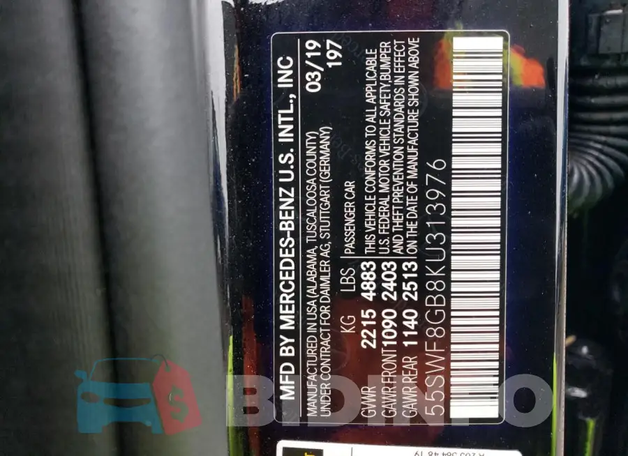 55SWF8GB8KU313976 Photo# 12