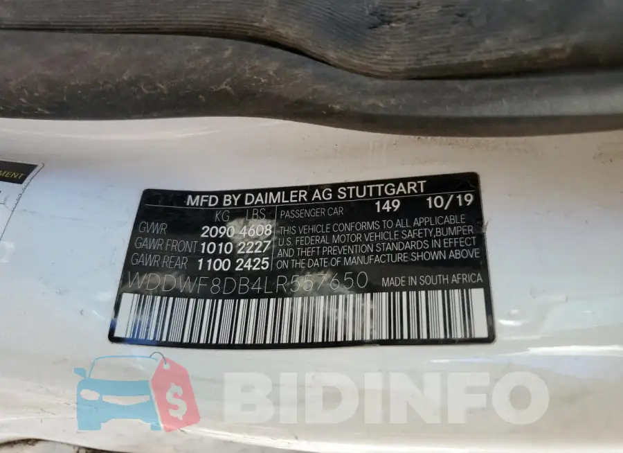 WDDWF8DB4LR557650 Photo# 12
