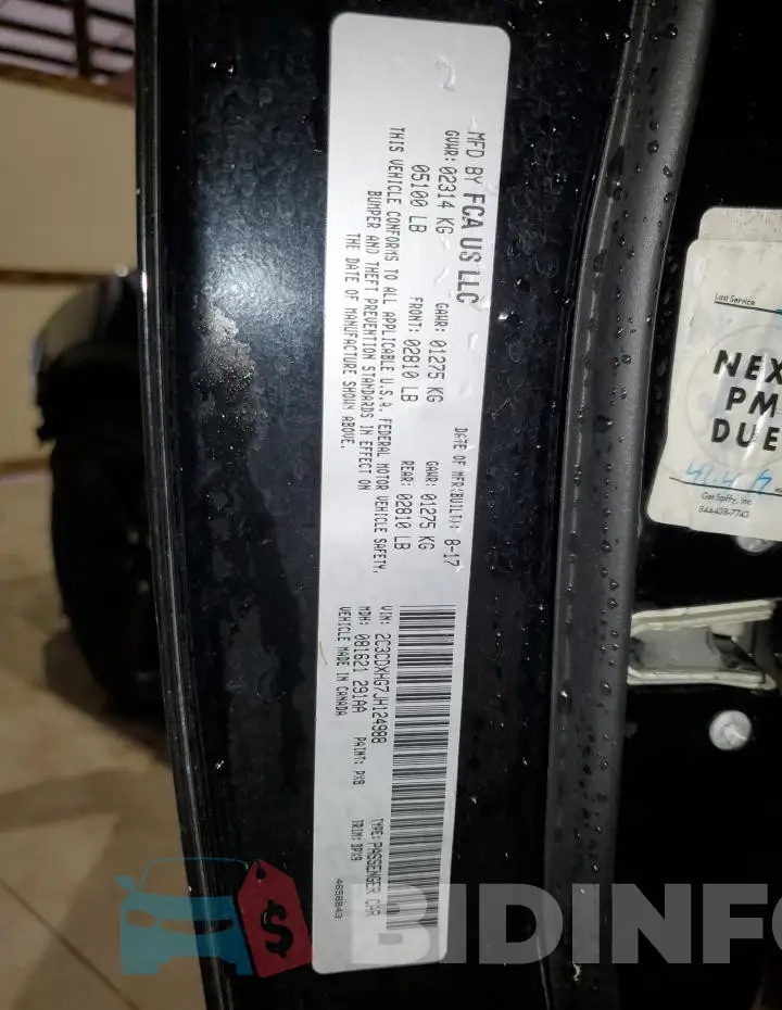 2C3CDXHG7JH124988 Photo# 13