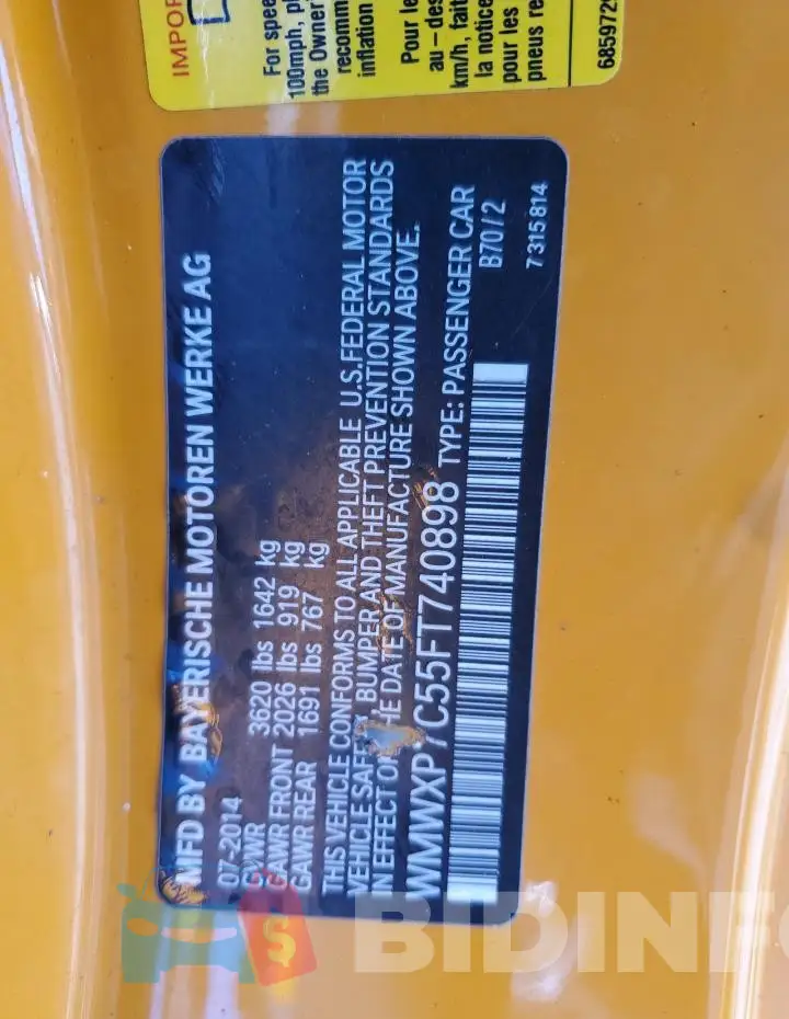 WMWXP7C55FT740898 Photo# 12
