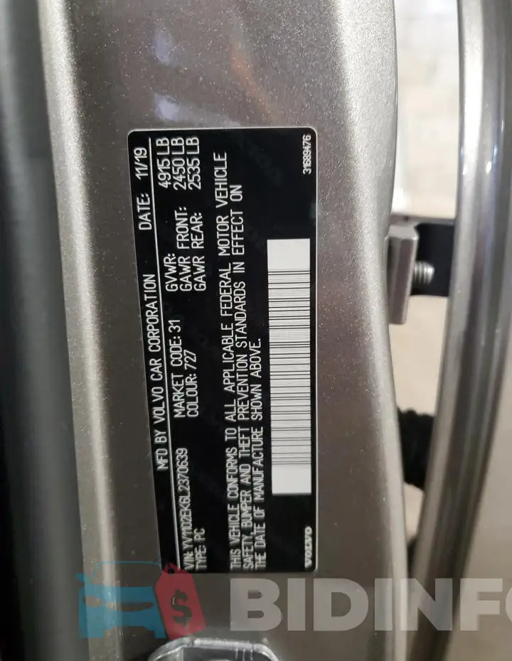 YV1102EK6L2370639 Photo# 12