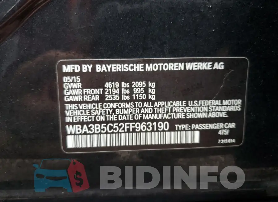 WBA3B5C52FF963190 Photo# 12