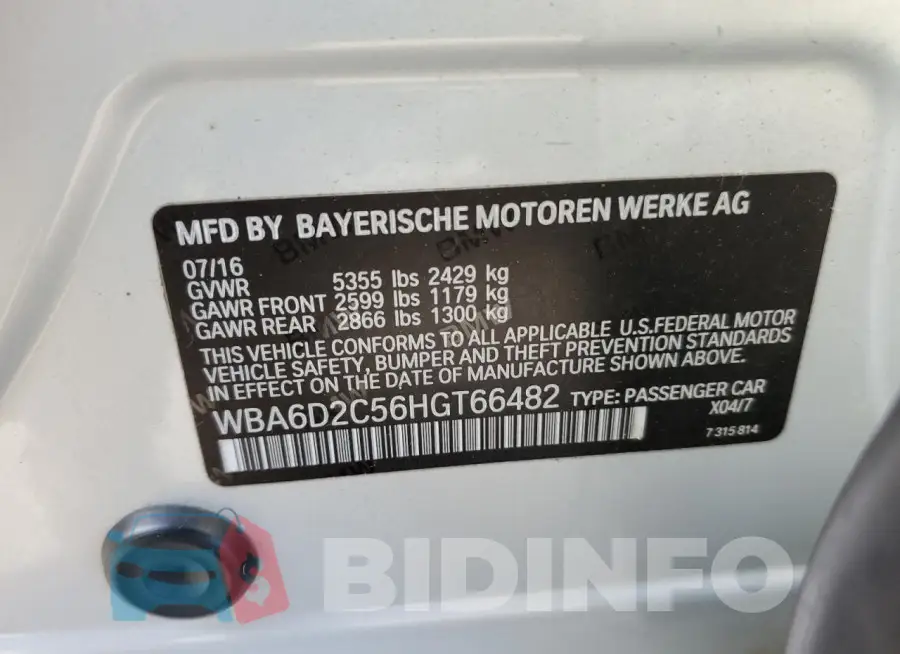 WBA6D2C56HGT66482 Photo# 12