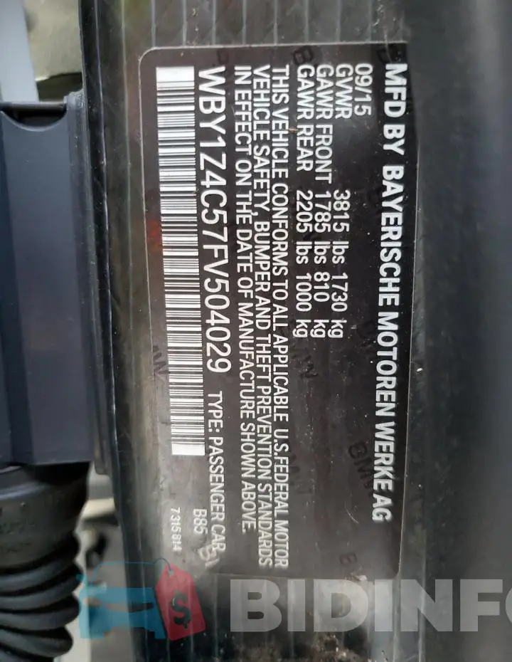 WBY1Z4C57FV504029 Photo# 12