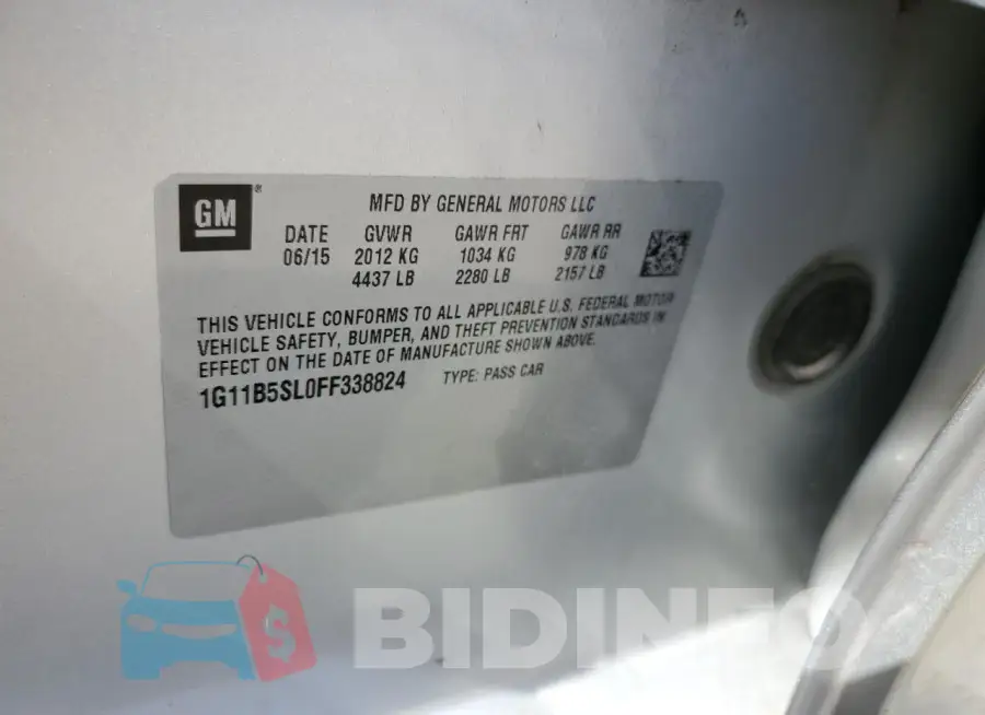 1G11B5SL0FF338824 Photo# 12