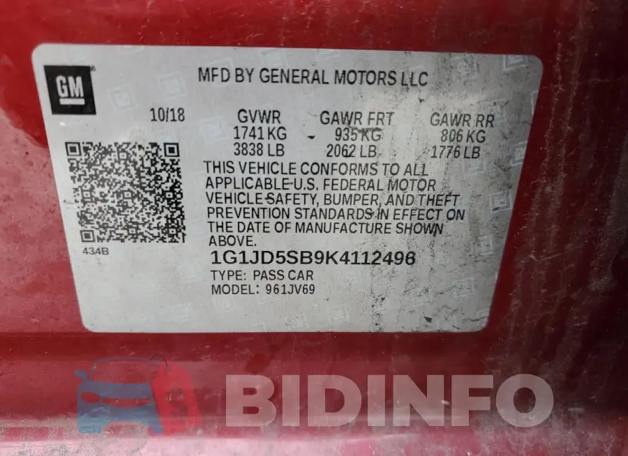 1G1JD5SB9K4112496 Photo# 13