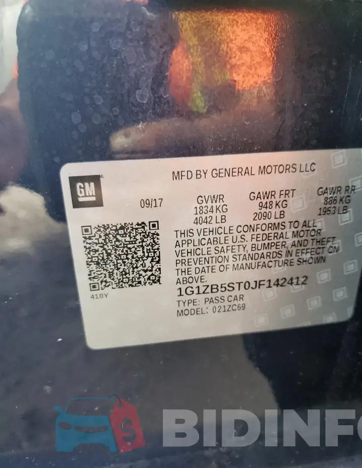 1G1ZB5ST0JF142412 Photo# 13