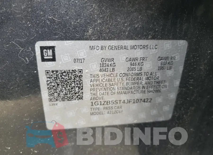 1G1ZB5ST4JF107422 Photo# 12