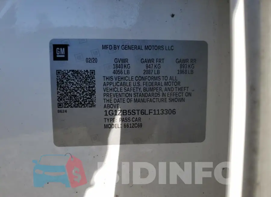 1G1ZB5ST6LF113306 Photo# 12