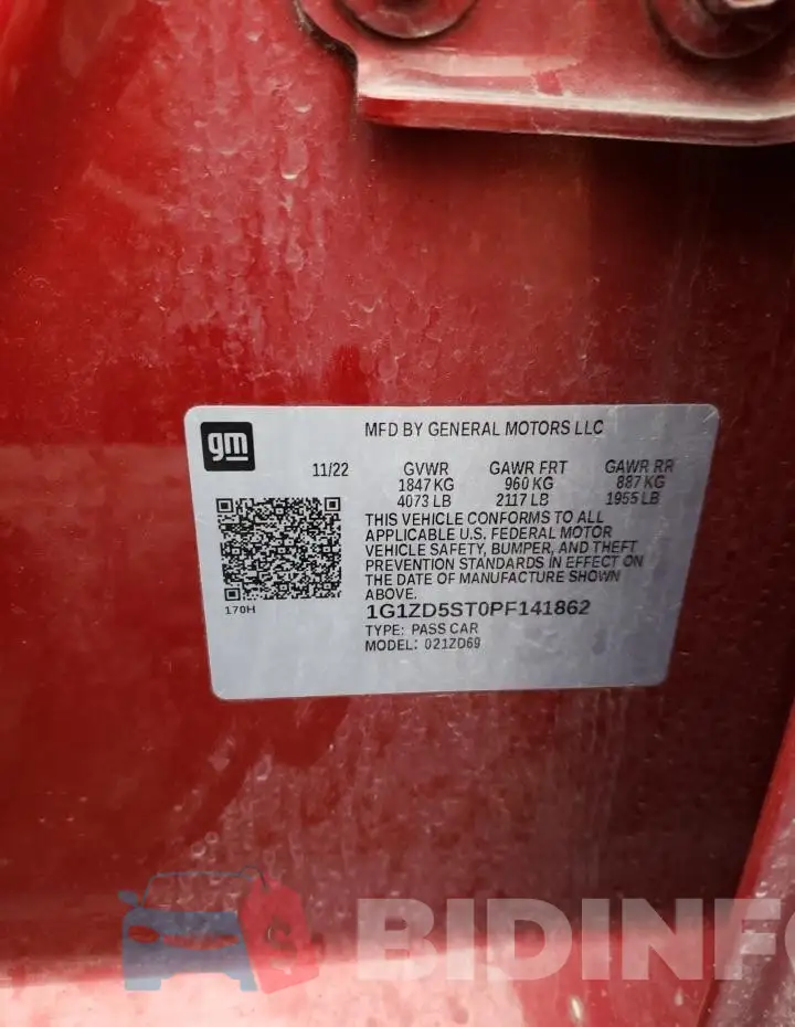 1G1ZD5ST0PF141862 Photo# 12