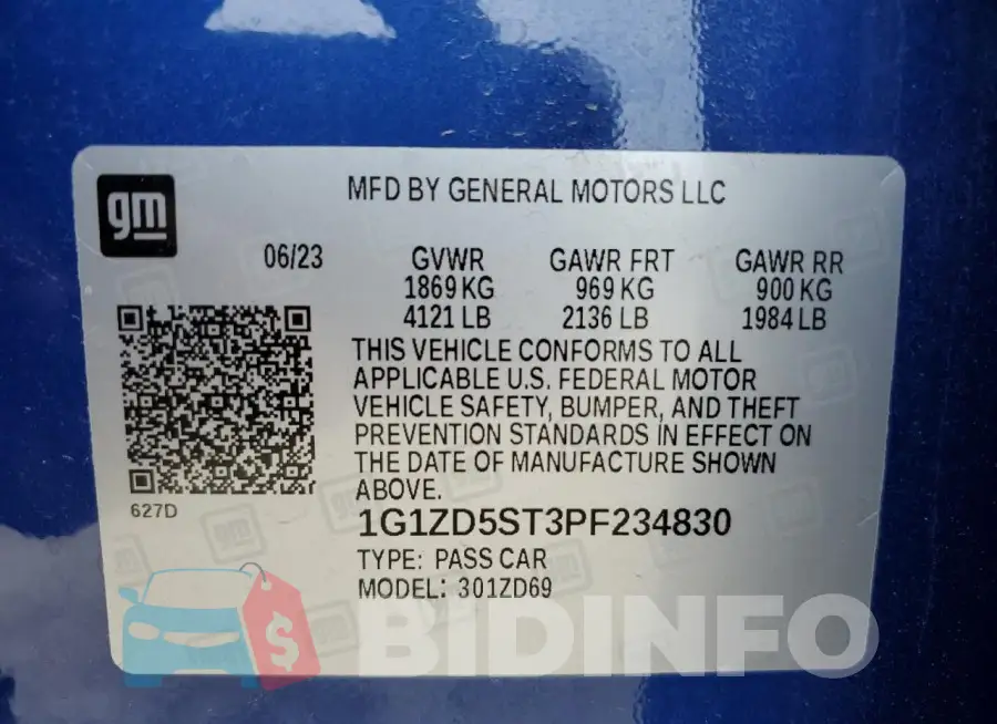 1G1ZD5ST3PF234830 Photo# 12