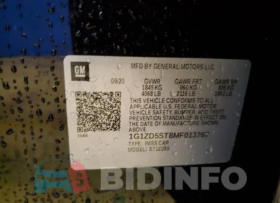 1G1ZD5ST8MF013767 Photo# 12