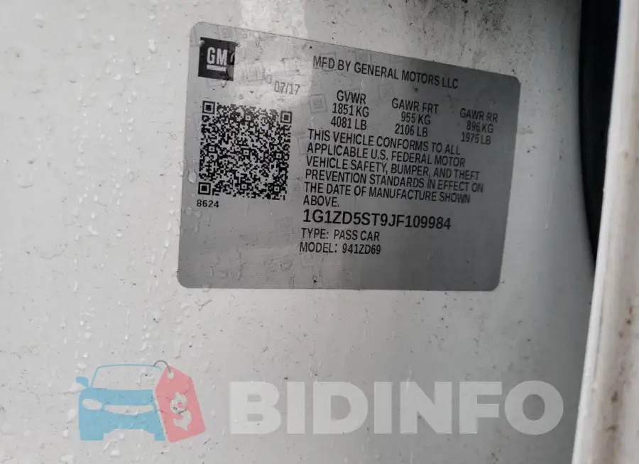 1G1ZD5ST9JF109984 Photo# 12