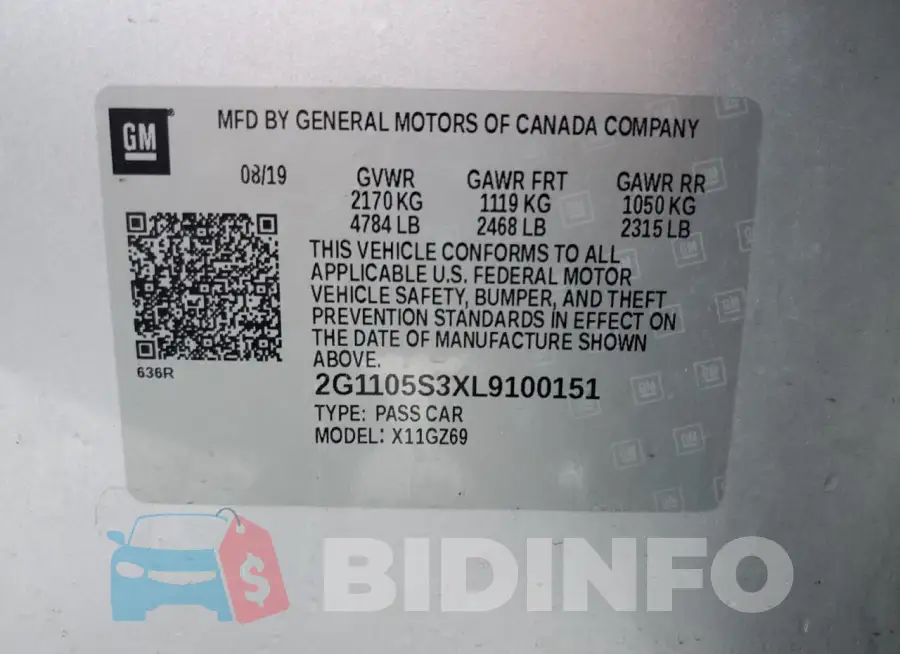2G1105S3XL9100151 Photo# 12