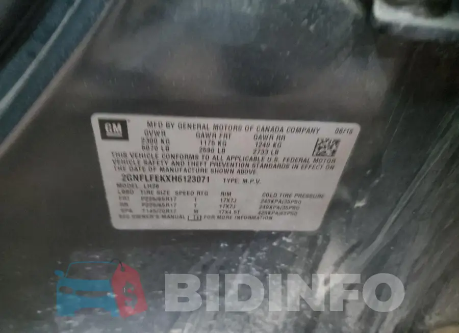 2GNFLFEKXH6123071 Photo# 13