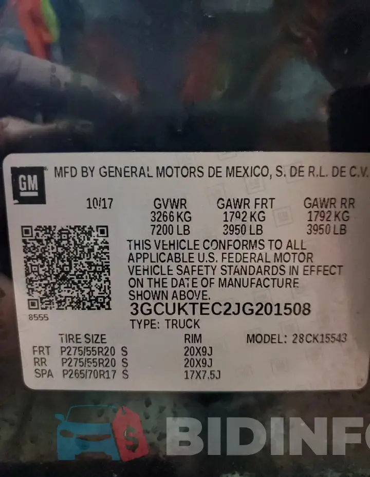3GCUKTEC2JG201508 Photo# 12
