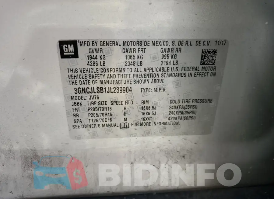 3GNCJLSB1JL239904 Photo# 12