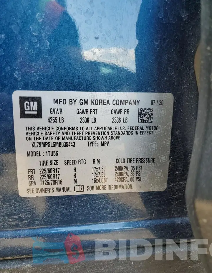 KL79MPSL5MB035443 Photo# 13