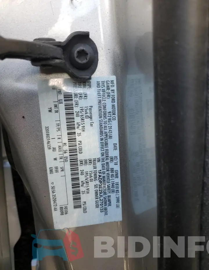 1FADP3E29JL270133 Photo# 12