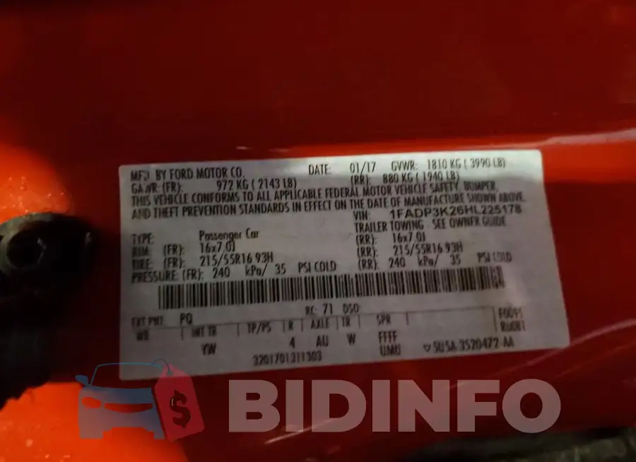 1FADP3K26HL225178 Photo# 12