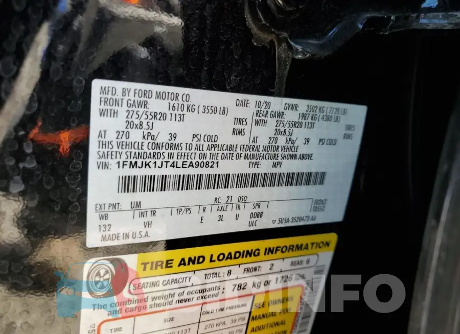 1FMJK1JT4LEA90821 Photo# 13