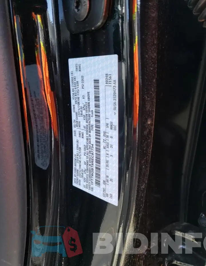1FT7W2BT8REC87734 Photo# 12